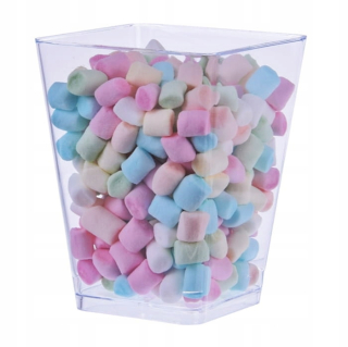 Jednorazový riad - Trapézové plastové poháre 160ml/25ks pohárov