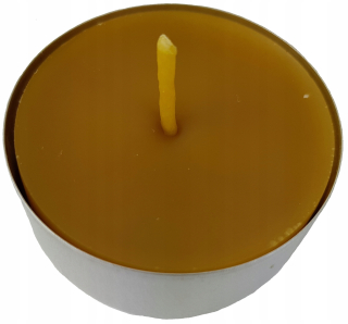 Sviečka Tealight vyrobená z včielky včiel vosk pomaly 1 ks.