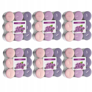Parafínová sviečka Lilac Bispol 108 ks.