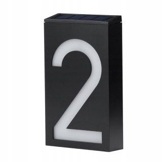 Číslo na dom - Osvetlené domové číslo LED SOLAR Lamp Number-2