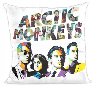 Vankúš - Kropa Arctic Monkeys Biała vankúš 40x40 cm