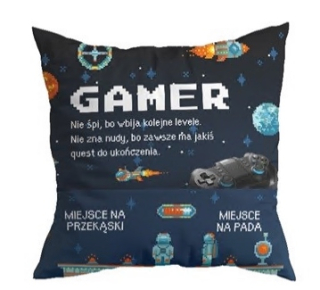 Vankúš - Vankúš pre hráča pre chlapca s vreckom