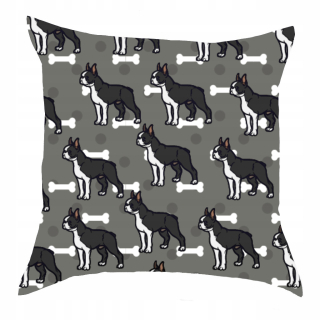 Vankúš - Jasiek vankúš Boston Terrier 30x30