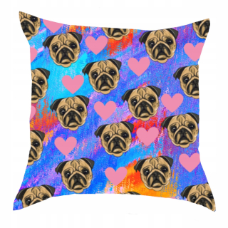 Vankúš - Jasiek Mopy mops mops mopy mopsy pes 30x30