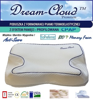 Ortopedický vankúš na spanie snov-cloud DCCPAP1 34 x 54 cm