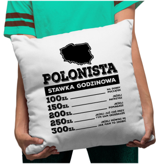 Vankúš - Vtipný vankúš pre poľského učiteľa