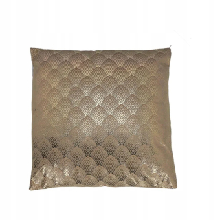 Vankúš - Dekoratívne vankúšové zamatové béžové váhy 45x45 cm