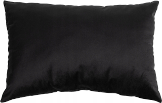 Vankúš -  NELA 35X50 VELOR DECORATÍVNÝ VLASTNÍCTVO - ČIERNA