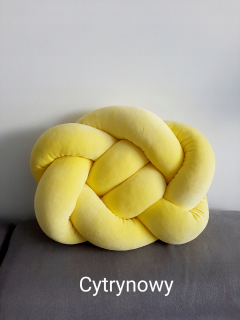 Vankúš - Vankúšový vankúš Knot žltý uzol