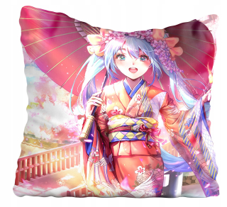 Vankúš + vankúš Hatsune Miku 40x40 cm