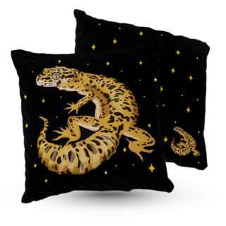 Vankúš - Cushion Velor Geckon Leopard 5Made