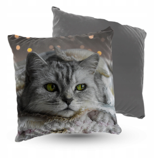Vankúš - Cushion Velor Cat 5Made 40x40 cm