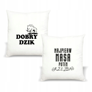 Vankúš - Vankúš s darčekom pre tlač dobrého diviaka