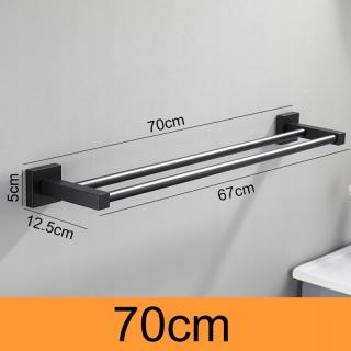 Dvojitý štýl 70 cm matný čierny kúpeľ