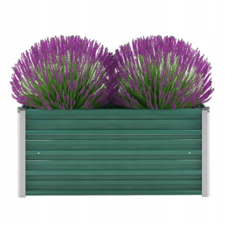 Vidaxl Pot 100 cm x 40 x 45 cm kovové odtiene zelene