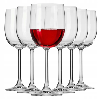 Poháre na biele víno, poháre na červené víno Krosno Gema transparent 340ml 6 ks.