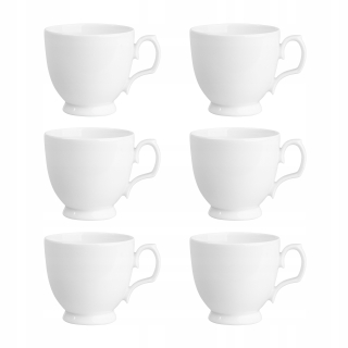Šálky - MariaPaula šálka biely porcelán 350 ml 6 ks.