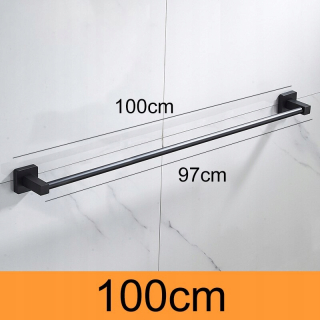 Jeden štýl 100 cm cm matná čierna kúpeľňa P