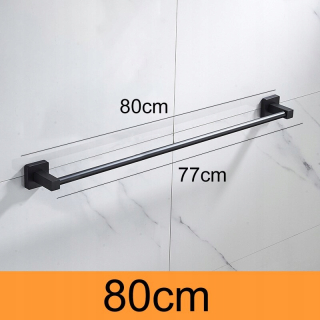 Jeden štýl 80 cm cm matná čierna kúpeľňa po