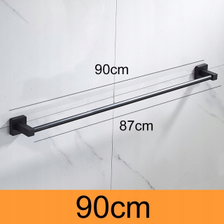Jednolôžková 90 cm štýlová matná čierna kúpeľňa po