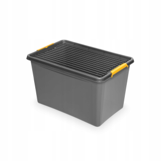 Box na kolieskach, s odtieňmi veka šedej a striebra