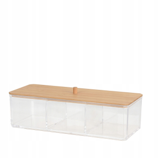 Nádoba na organizátor kúpeľne s homla vekom