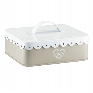 Villa Italia Lace UU529 18 x 15 x 6 cm kovová nádoba