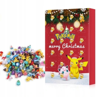 Adventný kalendár - Adventný kalendár Pokémon s figúrkami 24 prvkov