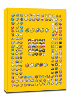 Pokemon - Prvá generácia - obrázok na plátne