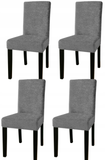 Flexibilný kryt stoličky - šedá 4 ks.