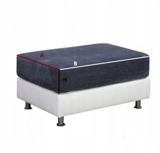 Prikryte sedadlo pre Poufs 30x50x15
