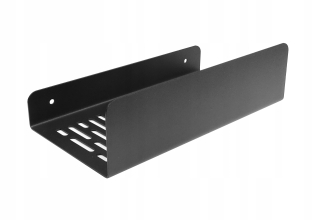 Závesná kúpeľňa polička sprcha 23 cm čierny podkrovie