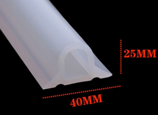 Priesvitný kúpeľňový bar 3M v tvare D v tvare D