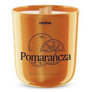 Sviečka - Sójová vonná sviečka Orange Ravina, 1 ks.