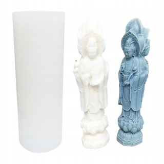 Buddha sochy sviečok 3D forma Guanain Bodhisattwa S