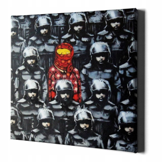 Stenu plagát s rámom Banksy Gemeos 60x60 cm