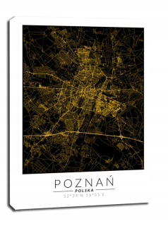 Poznaň mapa zlata - obrázok na plátne
