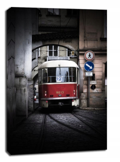 Praha, Tram a - obrázok na plátne