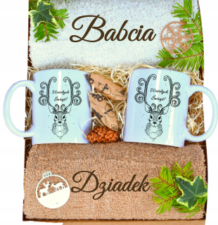 Darček pre babku a dedka UTERÁKY HRNČEKY KRAVA