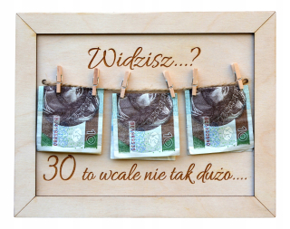 Gadget - Darčekový rám na okrúhle narodeniny 30 40 50 60 70