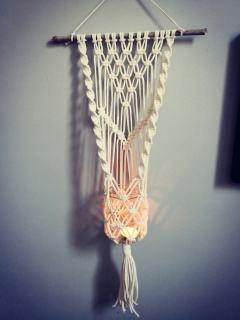 Stojan na kvety - Krásny záhon, lampáš, svietnik! Macrame