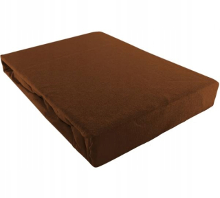 List s gumovým pásmom 90 x 200 cm hnedá