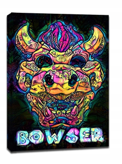 Psychoskulls, Bowser, Mario Nintend- maľovanie na kanáli