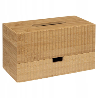 Box s vekom pre vreckovky odtiene hnedej a béžovej