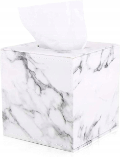 Držiak na toaletný papier - PU kožené vreckovky PU obdĺžnik, mar