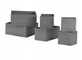Súprava krabičky Ikea s 6 kontajnermi SKUBB