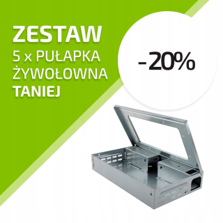Živá pasca s rýchlym - set 5 ks.