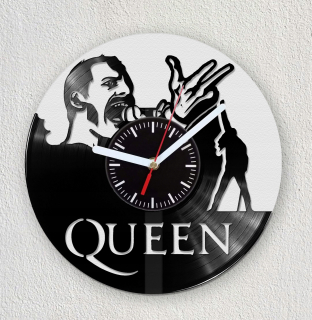 Hodiny - Queen Freddie Mercury hodiny z vinylovej platne