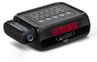 Hodiny - Radiobudzik s projektorom AM FM ALARM ADLER 1120
