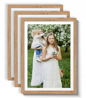 Drevený rám pre fotografie 3 PCS Rám 50x70 #53d #D